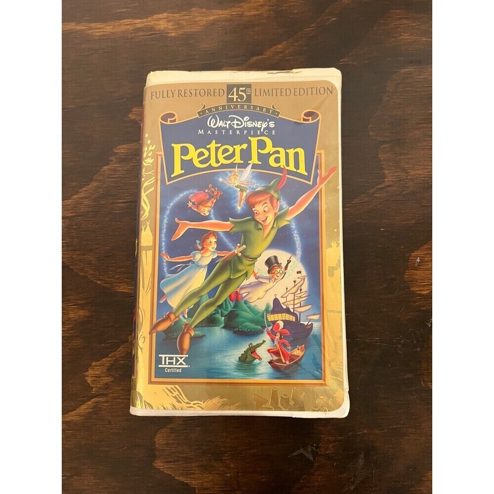 Disney Peter Pan Fully Restored 45th Anniversary Edition VHS